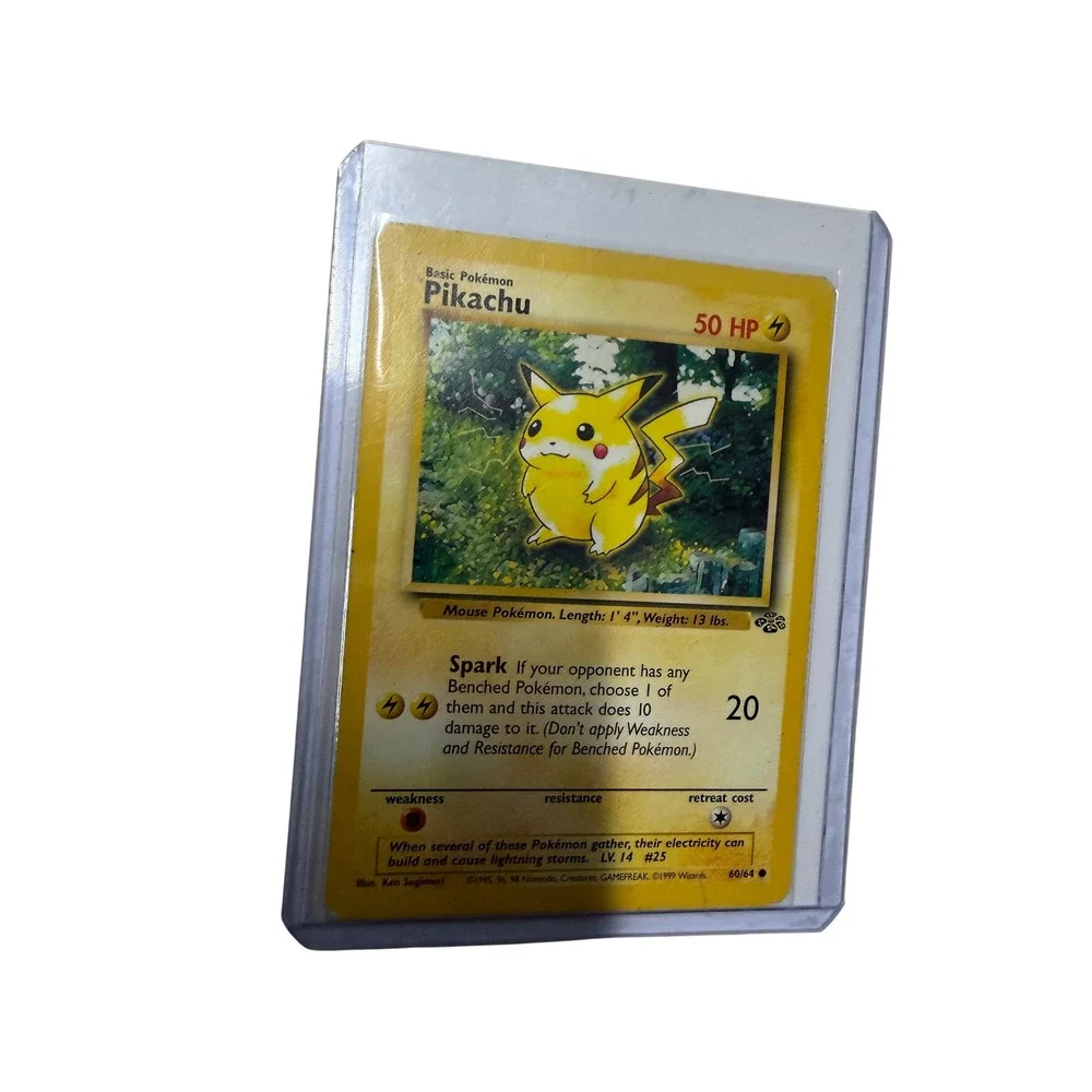 Pokemon Pikachu 60/64 Jungle Set Common Unlimited Vintage 1999 TCG Card